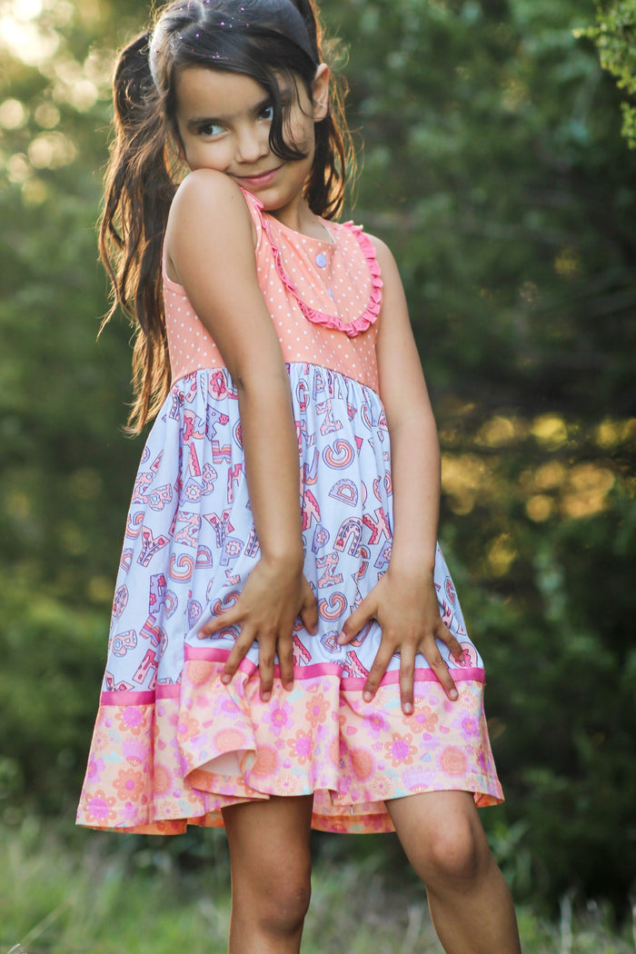 Alphabet Parade Bib Dress