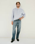 Am Relaxed Straight 5 Pocket Jean In Antique Indigo