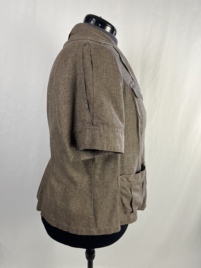 Ambition Size 2X (22) Brown Blazer