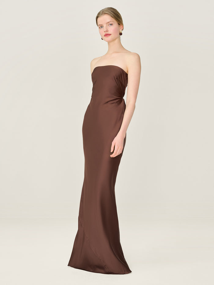 Amdra Dress in Chocolate