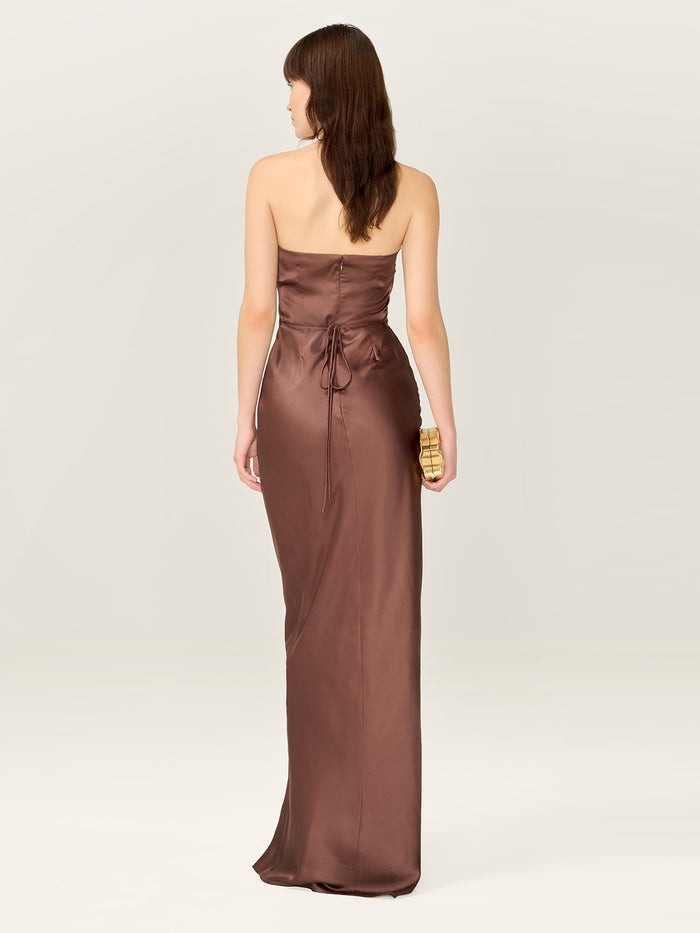 Amdra Dress in Chocolate
