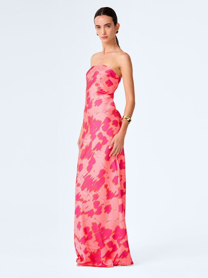 Amdra Dress in Sunset Blur Print