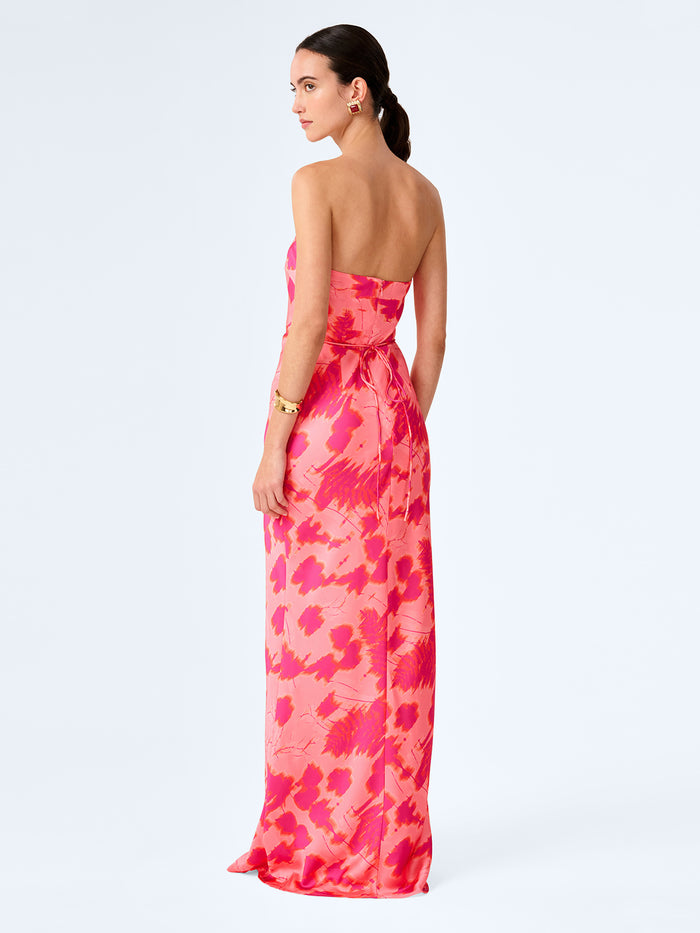 Amdra Dress in Sunset Blur Print