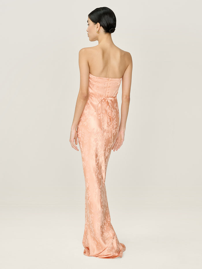 Amdra Jacquard Dress in Prairie Sunset