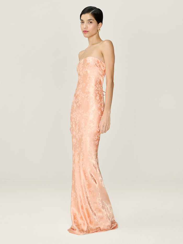 Amdra Jacquard Dress in Prairie Sunset