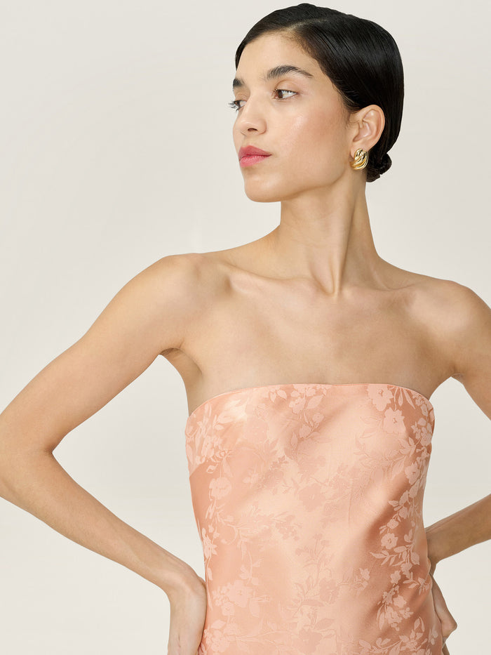 Amdra Jacquard Dress in Prairie Sunset