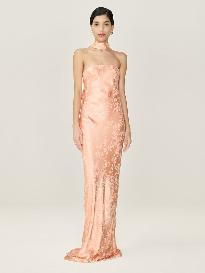 Amdra Jacquard Dress in Prairie Sunset