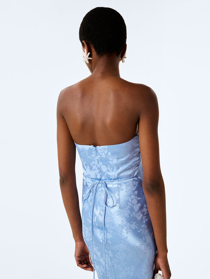 Amdra Jacquard Dress in Vista Blue