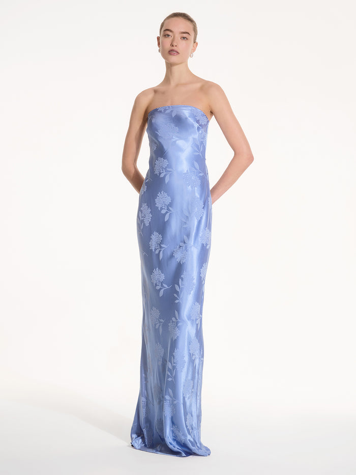 Amdra Maxi Dress in Blue