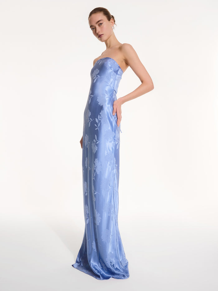 Amdra Maxi Dress in Blue