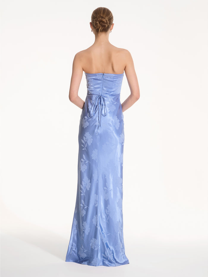 Amdra Maxi Dress in Blue