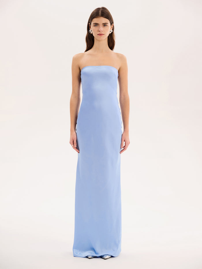 Amdra Maxi Dress in Light Blue