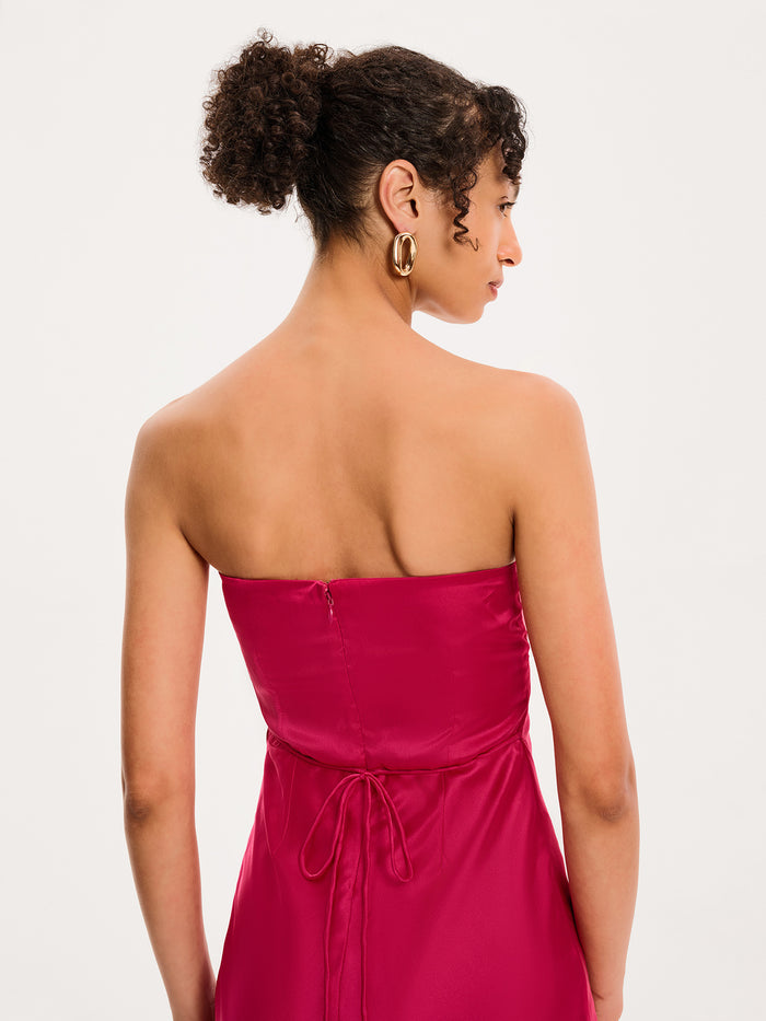 Amdra Maxi Dress in Magenta
