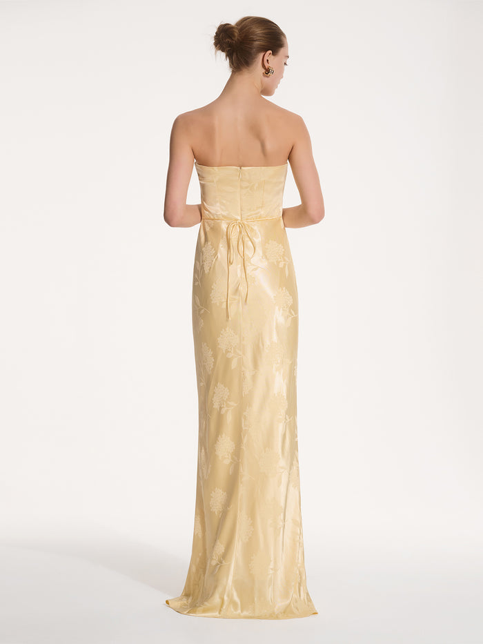 Amdra Maxi Dress in Vintage Yellow