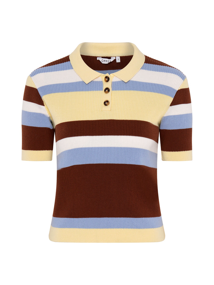 Amos Stripe Short Sleeve Top