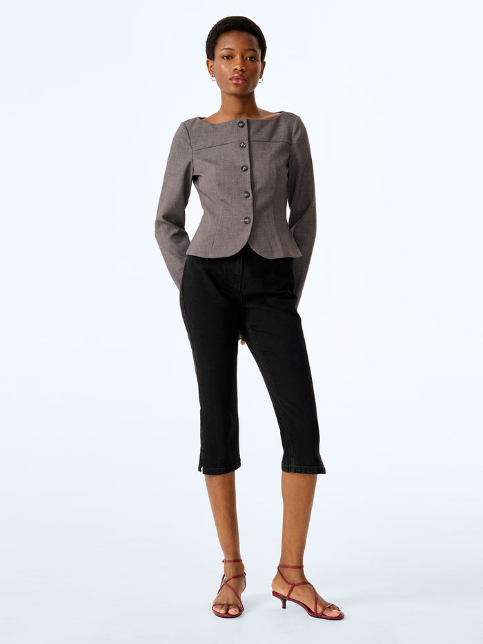 Andie Blouse in Grey