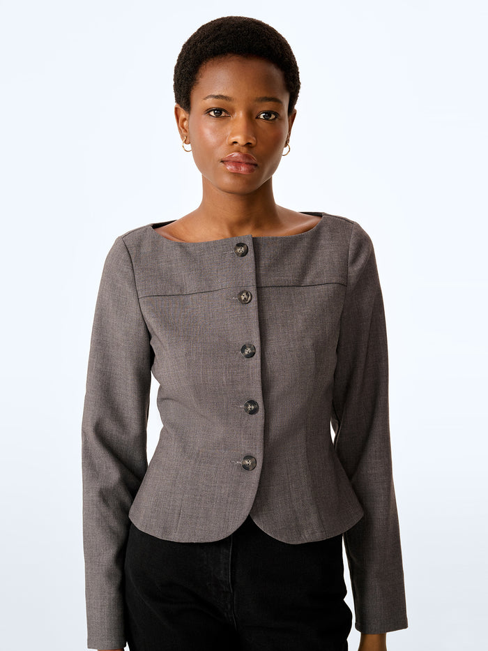 Andie Blouse in Grey
