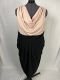 Anna Scholtz Size 22 Blush Pink & Black Dress