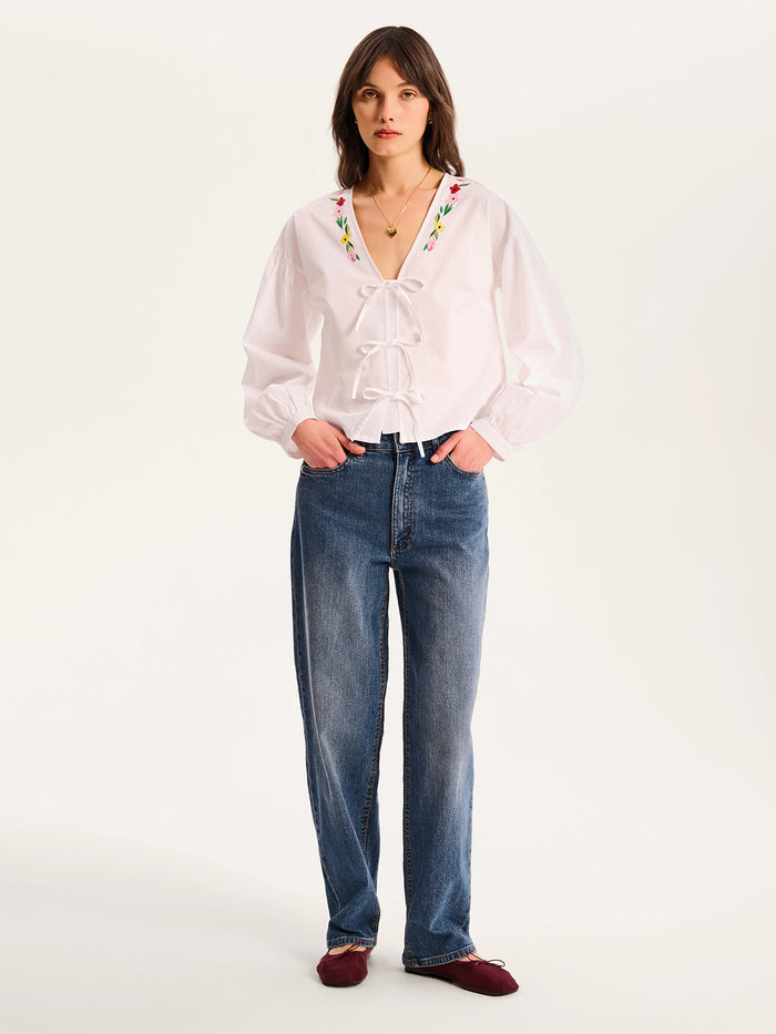 Annaka Blouse in White