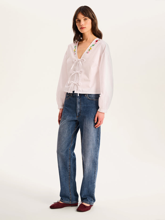 Annaka Blouse in White