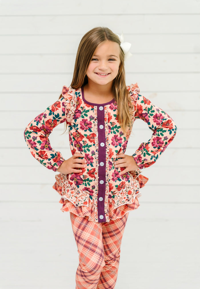Apple Butter Ruffle Tunic (Pre-Order)