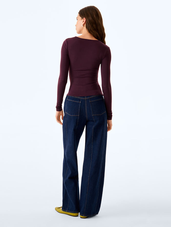 Arbor Top in Aubergine