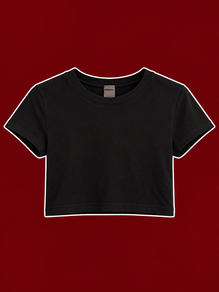 Aritzia Black Cropped Tee