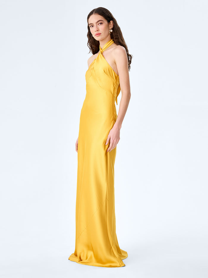 Arles Dress in Eggyolk