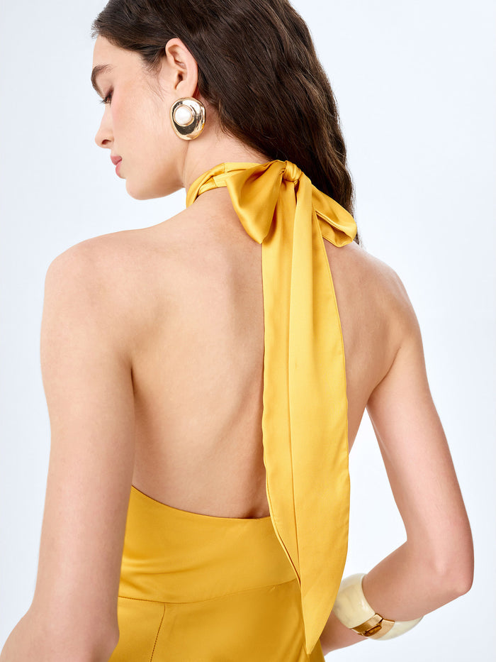 Arles Dress in Eggyolk