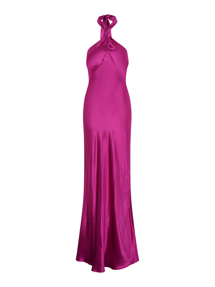 Arles Dress in Magenta