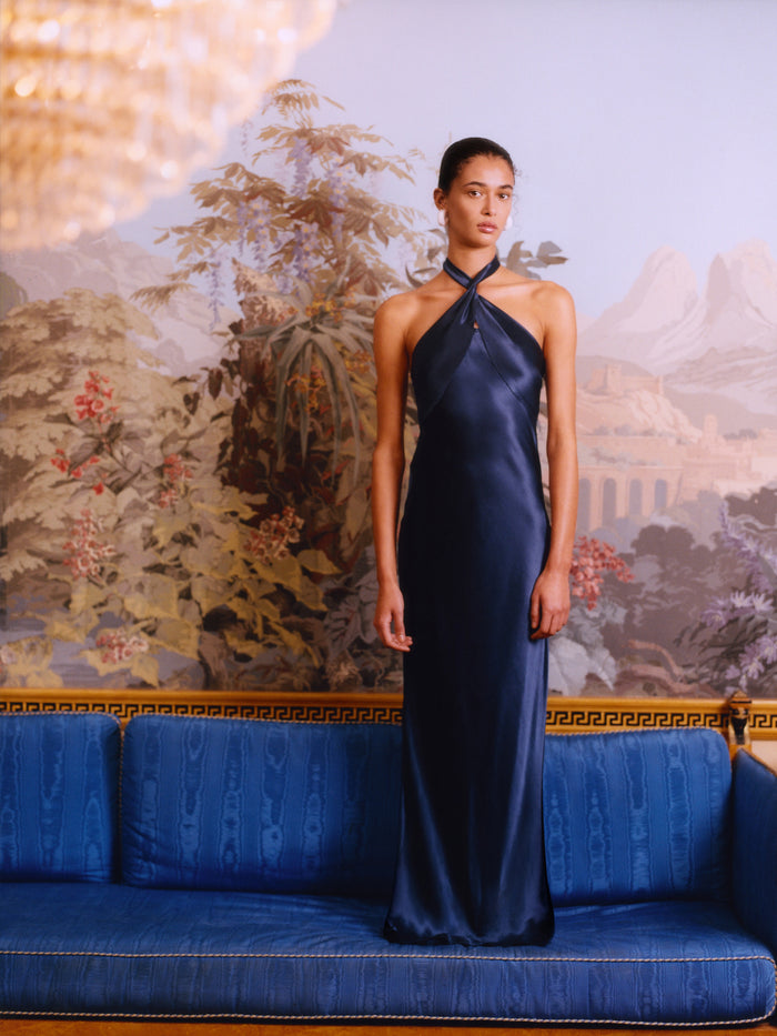 Arles Dress in Navy