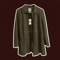 Army Green Suede-like Jacket