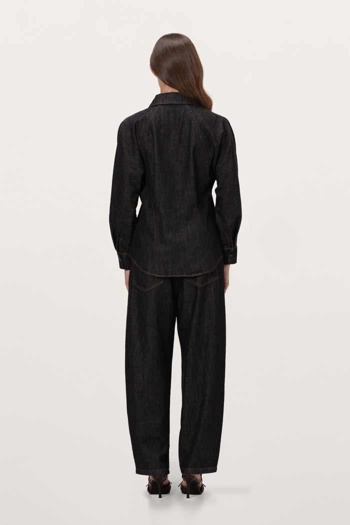 Aspen Button Up Shirt | Dark Denim