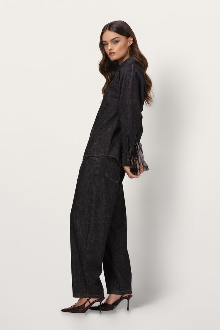 Aspen Button Up Shirt | Dark Denim