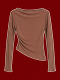 Asymmetrical Long Sleeve Top