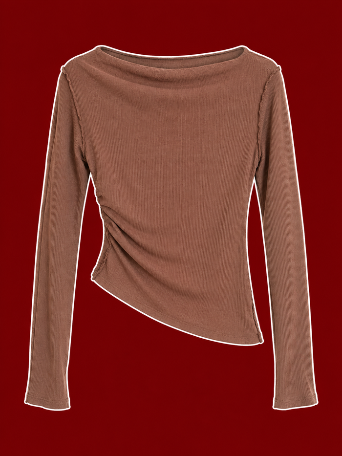 Asymmetrical Long Sleeve Top