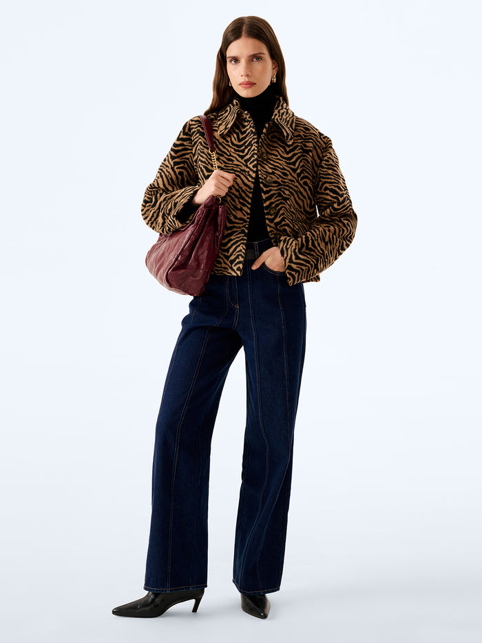 Atticus Jacket in Brown Animal