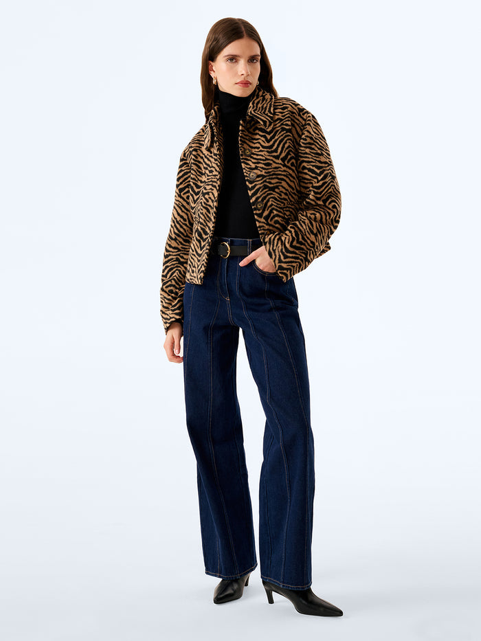 Atticus Jacket in Brown Animal