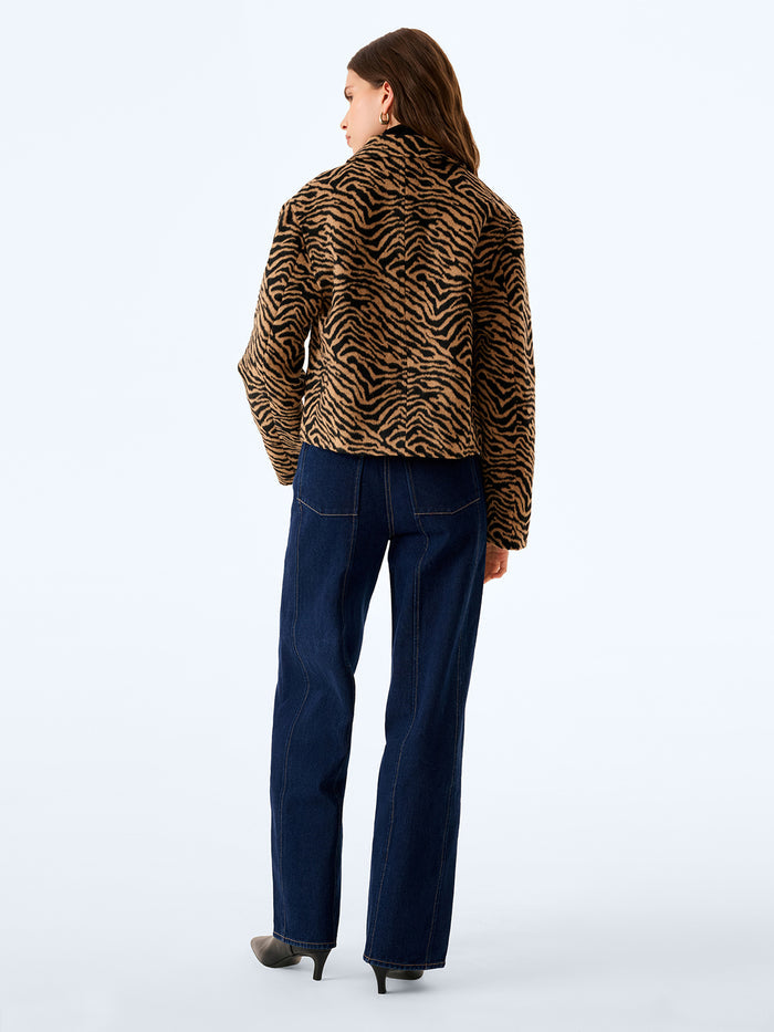 Atticus Jacket in Brown Animal