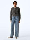August Cardigan in Charcoal