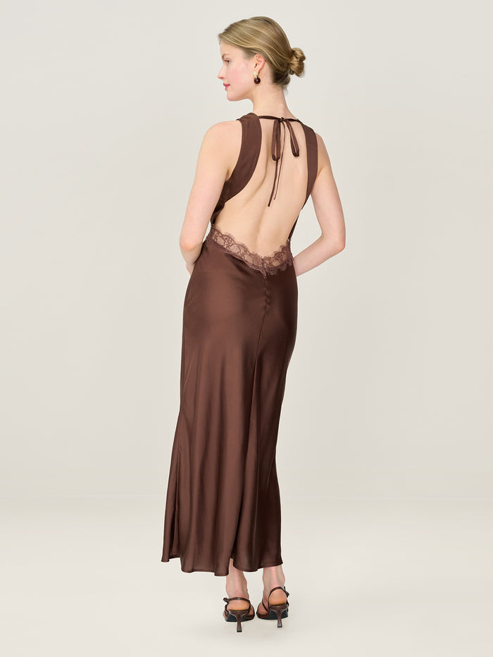 Aurelia Dress in Chocolate