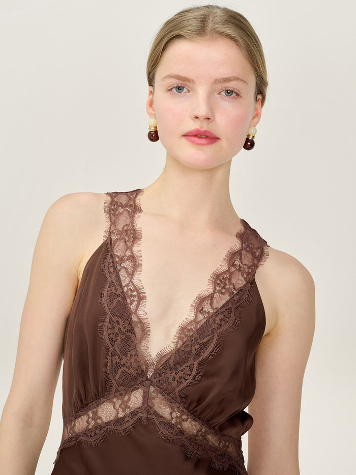 Aurelia Dress in Chocolate