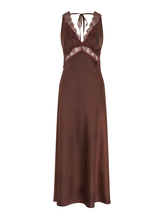 Aurelia Dress in Chocolate