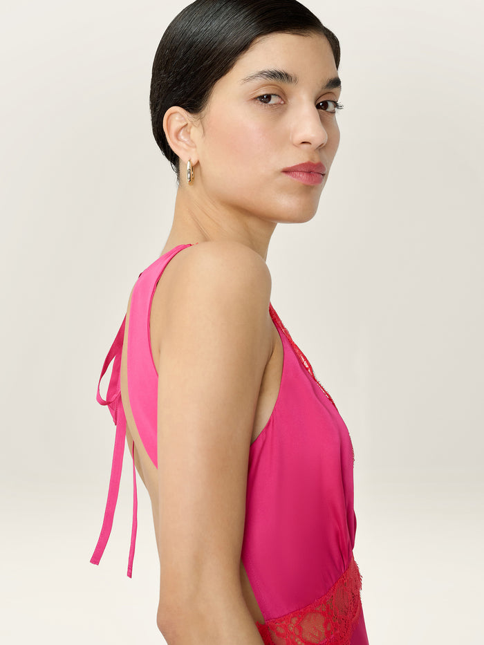 Aurelia Dress in Raspberry / Red