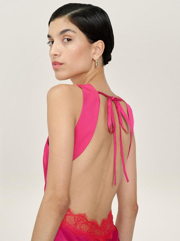 Aurelia Dress in Raspberry / Red