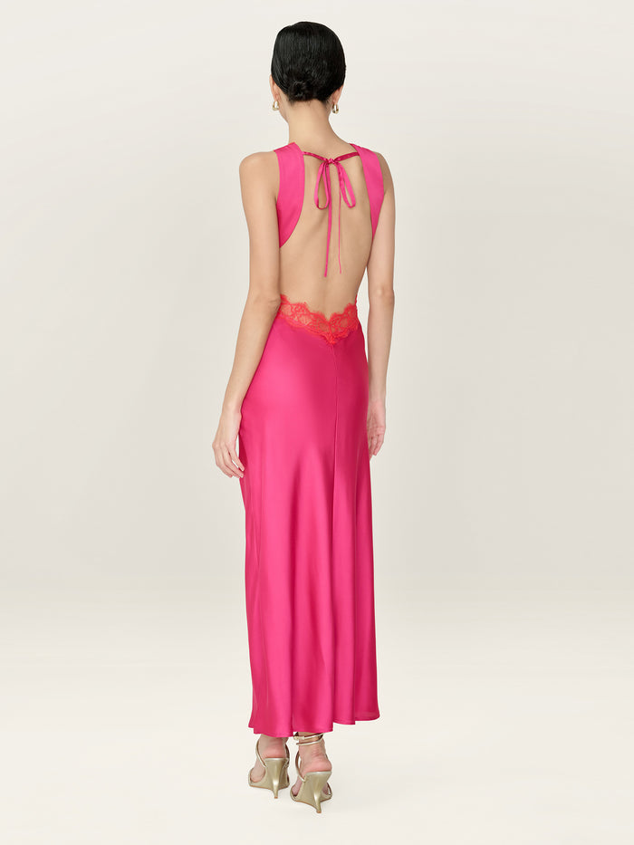 Aurelia Dress in Raspberry / Red
