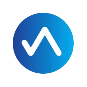The Authentic Membership logo features a blue circle with a white, upward-curving checkmark symbol—resembling a stylized V—set against a light gray background. Brand: Authentic.