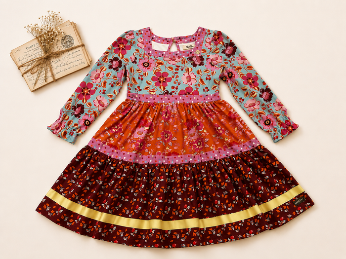 Autumn Story Panel Dress