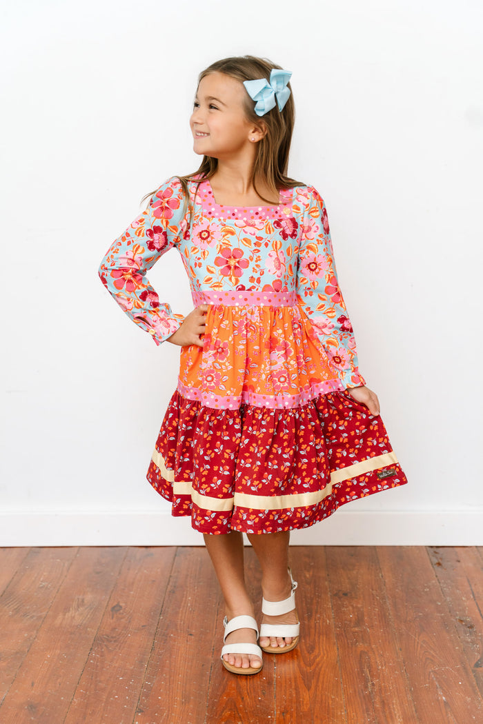 Autumn Story Panel Dress