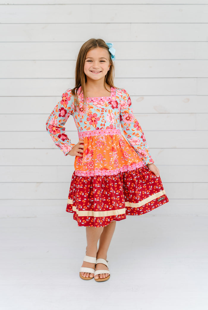 Autumn Story Panel Dress